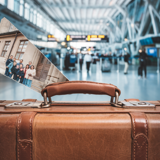 A Glimpse into the Past: A Family’s Journey Captured in a Worn Suitcase