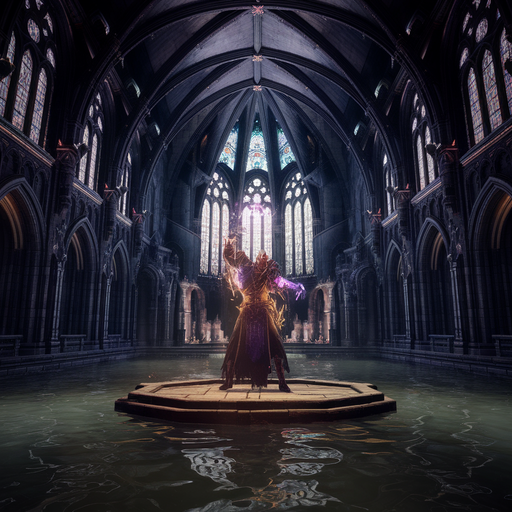 Shadowy Figure Commands the Flooded Cathedral