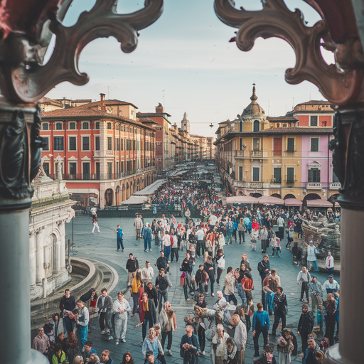 A Bird’s Eye View of Bustling Italian Life