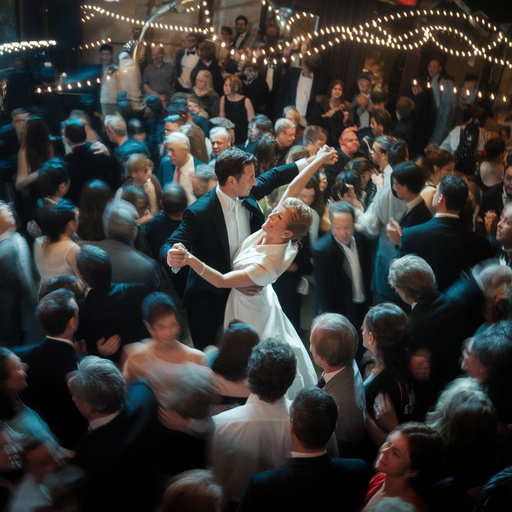 Love Takes Center Stage in a Lively Ballroom Celebration