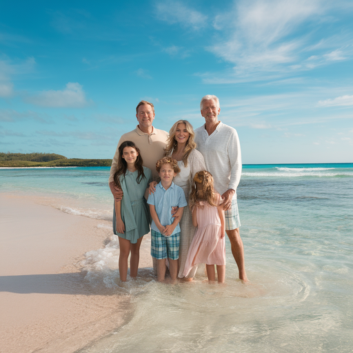 Beach Bliss: A Family’s Joyful Moment Captured