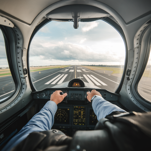 Eyes on the Prize: A Pilot’s Intense Focus Before Landing