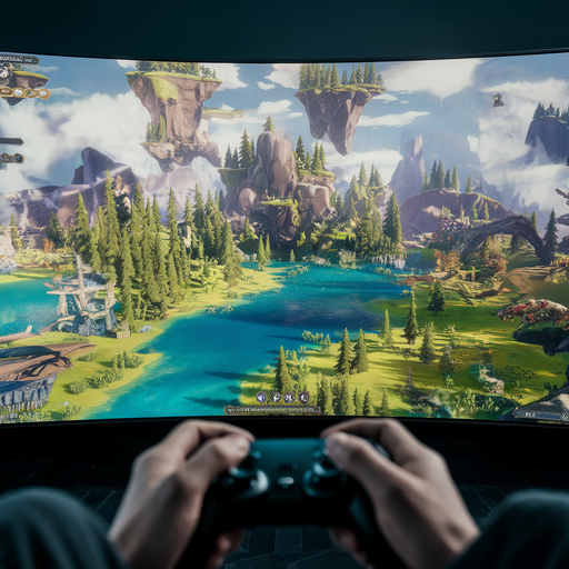 Lost in a World of Fantasy: Immersive Gaming on a Curved Screen