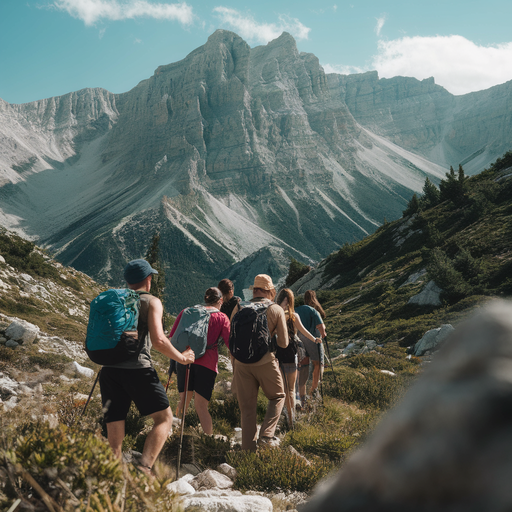 Epic Mountain Views Inspire Hikers on Tranquil Trail