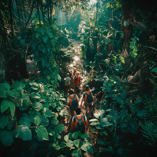 Lost in the Emerald Labyrinth: Hikers Navigate a Lush Forest