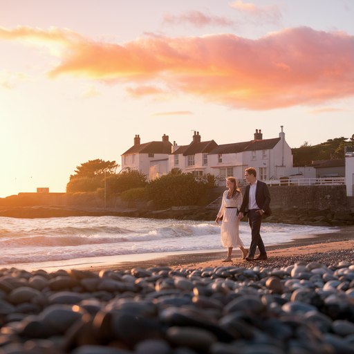 Sunset Romance on the Beach