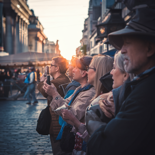 Golden Hour in a European City