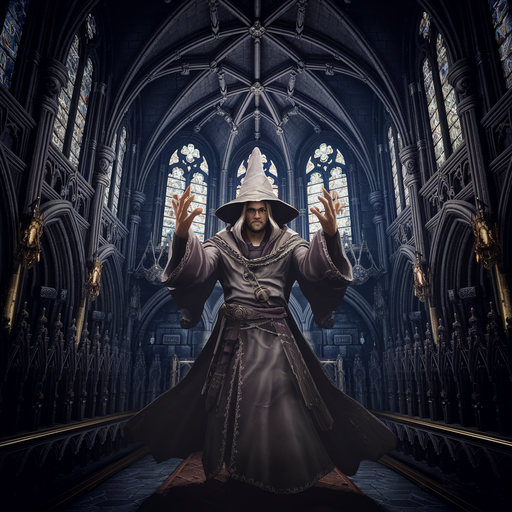 A Wizard’s Gaze in the Gothic Cathedral