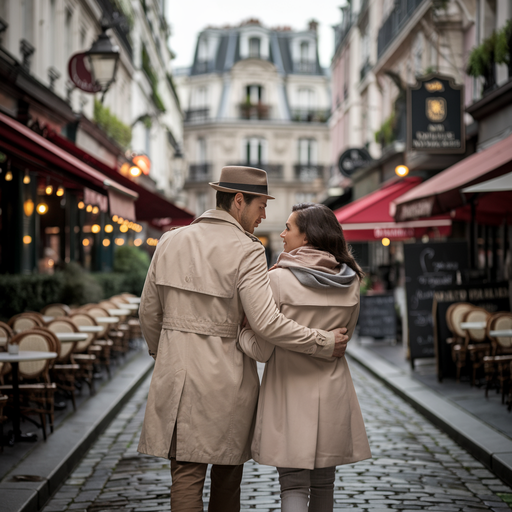 Parisian Romance: A Couple’s Stroll Through Time