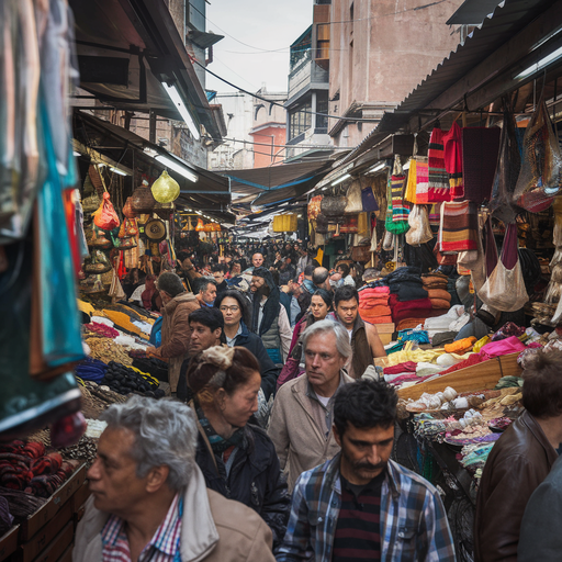 Lost in the Labyrinth: A Sensory Overload in a Bustling Marketplace