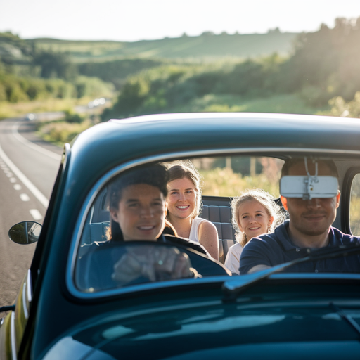 Road Trip Bliss: A Vintage Adventure Filled with Smiles