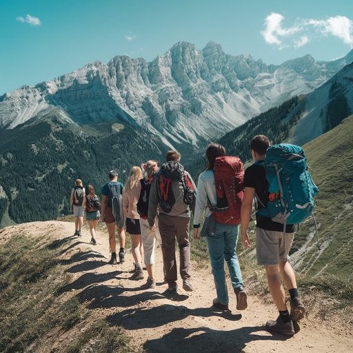 Adventure Awaits: Hiking with Friends in the Majestic Mountains