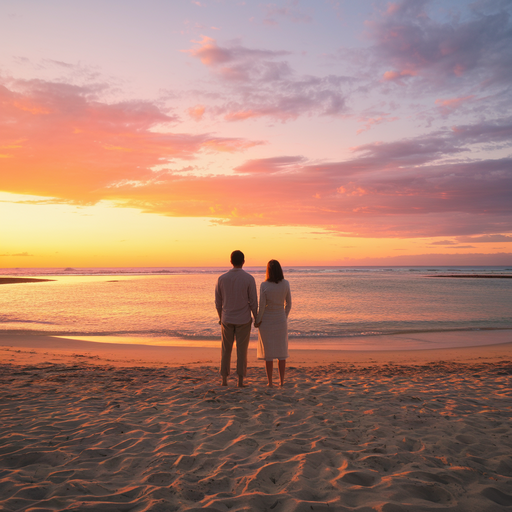 Sunset Romance on the Beach