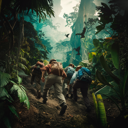 Into the Unknown: Hikers Venture Deep into a Mystical Jungle