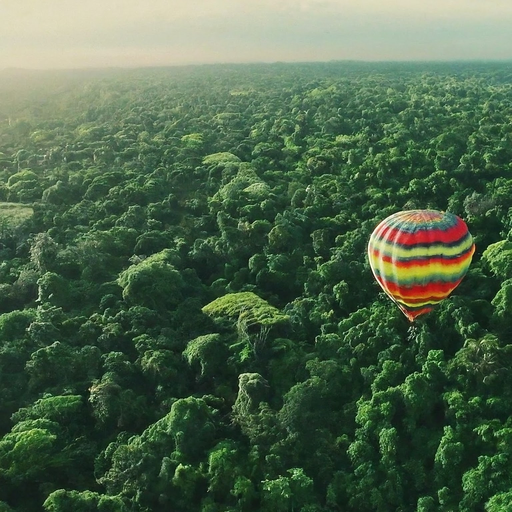 Serene Flight Above the Canopy