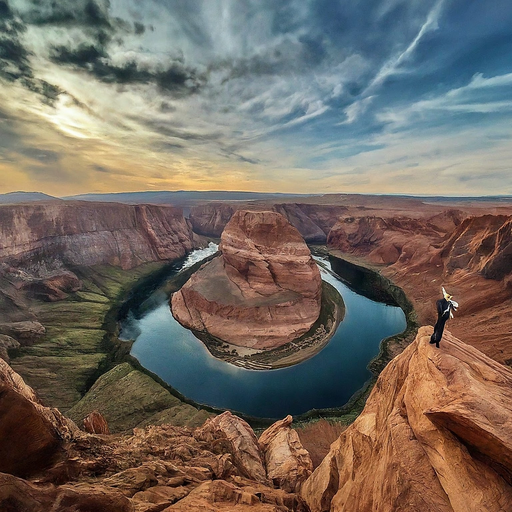 A Moment of Serenity at the Edge of Adventure