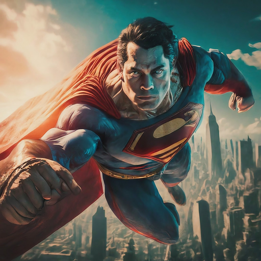 Superman Soars Above the City in Epic Display of Power