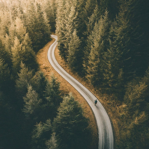 A Solitary Journey Through the Forest