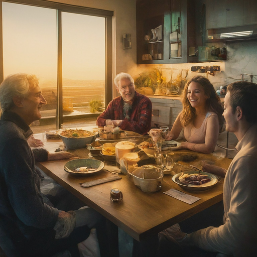 Sharing Laughter and Good Times Around the Table