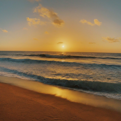 Sunset Serenity: A Tranquil Seascape