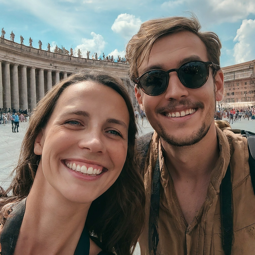 Love in the Eternal City: A Selfie Moment at the Vatican