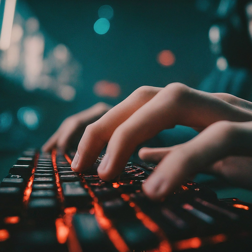 The Focus of the Game: Hands Typing in the Dark