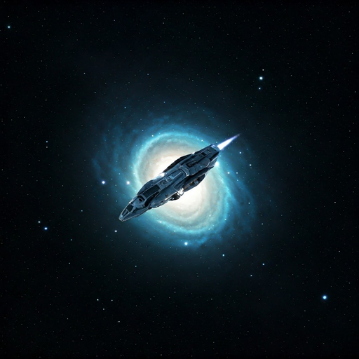 A Tiny Ship in a Cosmic Spiral