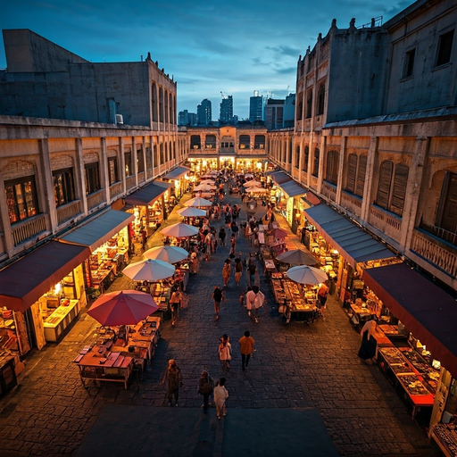 A Night Market Under the Stars