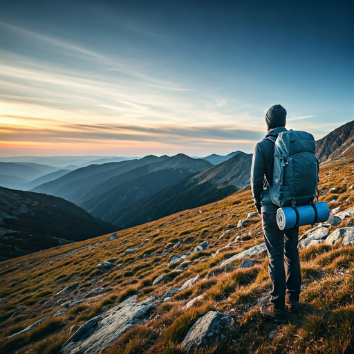 Sunrise Serenity: A Hiker’s Moment of Triumph