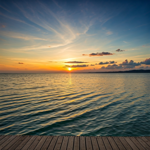 Tranquil Sunset Over the Ocean