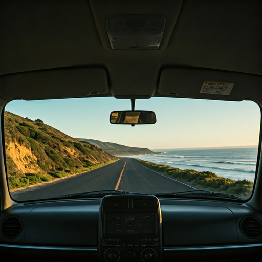 Golden Hour Drive: Coastal Serenity and Adventure Await