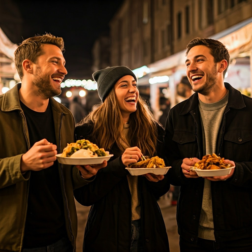 Night Market Delights: Friends, Food, and Fun