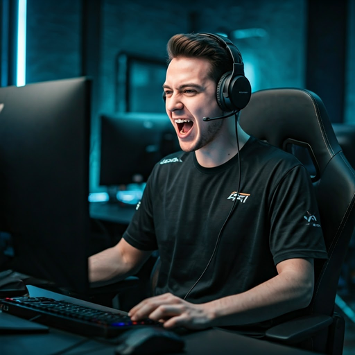 In the Zone: Gamer’s Intensity Captured in a Single Shot