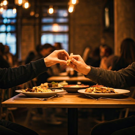 Intimate Moments Shared Over a Meal