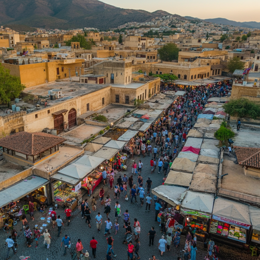 A Bustling Market in the Heart of the Middle East