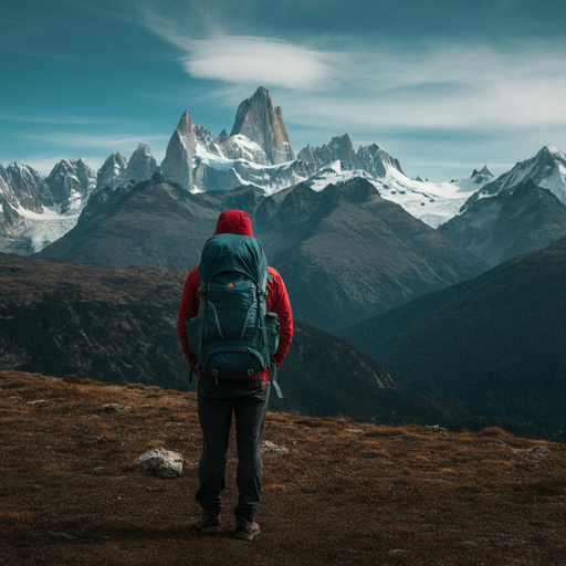 A Hiker’s Moment of Awe: Contemplating the Majestic Mountain Range