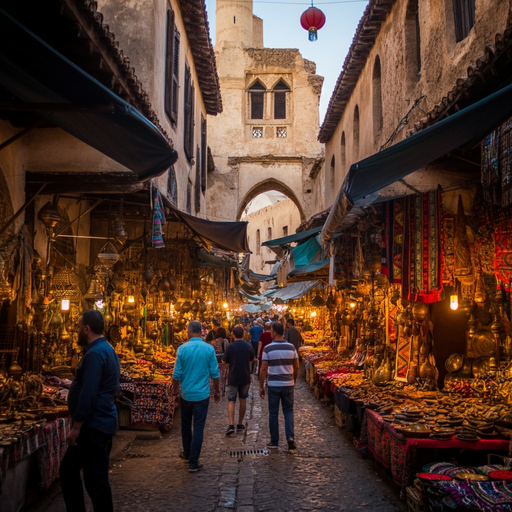 Lost in the Labyrinth: A Vibrant Middle Eastern Market