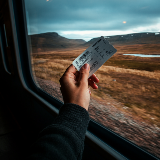 Tranquil Journey: Capturing the Blur of Speed and the Beauty of the Countryside