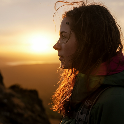 Silhouetted Against the Sunset: A Moment of Contemplation