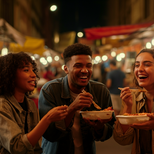 Laughter and Street Food: A Night of Joy