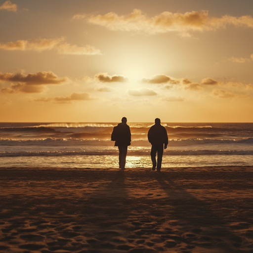 Silhouettes of Mystery at Sunset