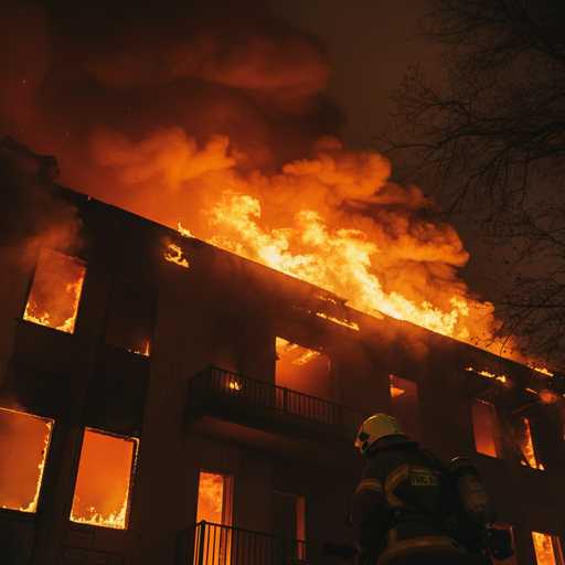 Firefighter Braves Blazing Inferno