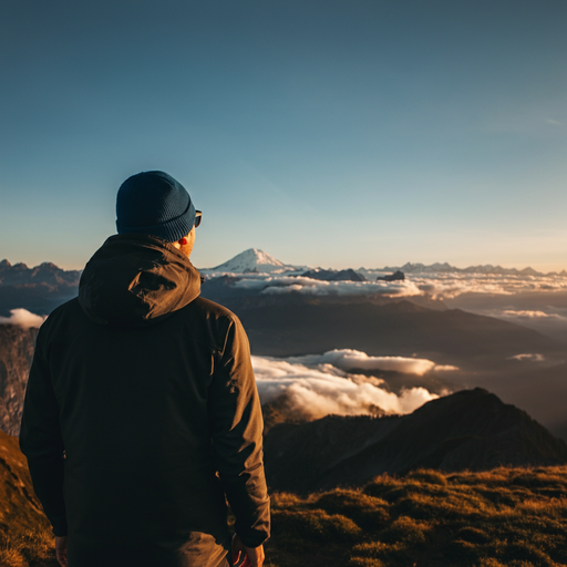 A Moment of Tranquility on the Mountaintop