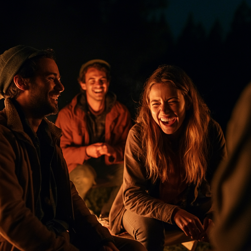 Campfire Laughter: A Night of Warmth and Connection