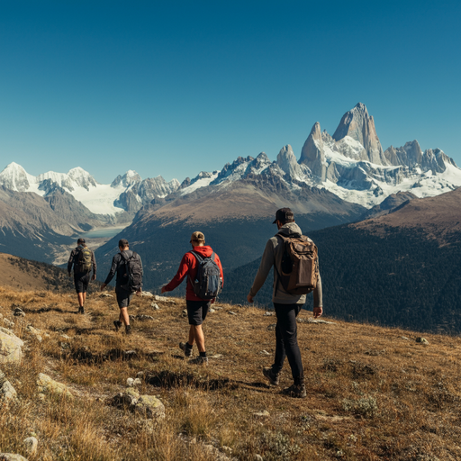 Tiny Hikers, Majestic Peaks: A Serene Mountain Adventure