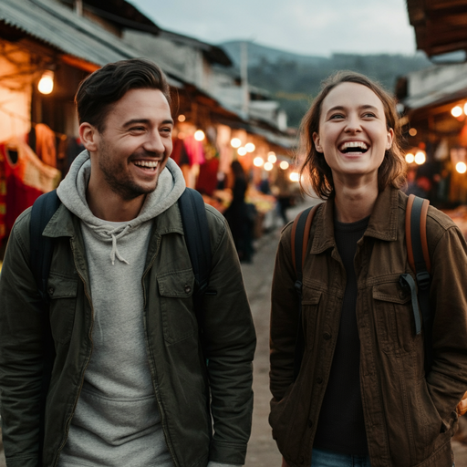 Love and Laughter on a City Stroll