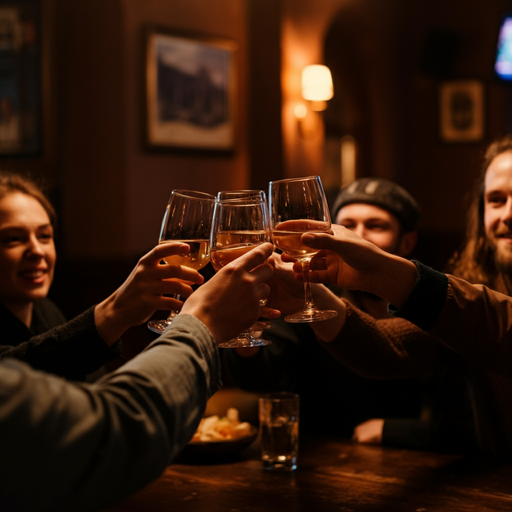 Cheers to Friendship: A Toast in a Warm and Intimate Setting