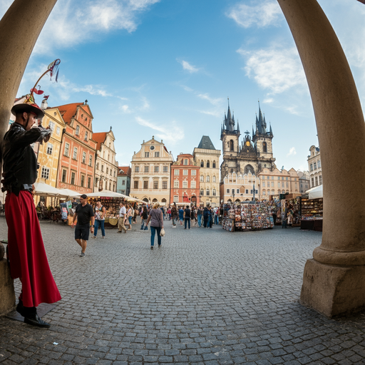 Prague’s Vibrant Heart: A City Square in All Its Glory