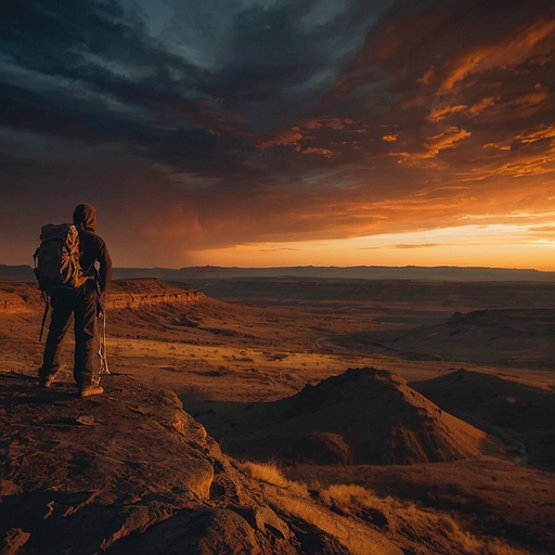 Sunset Majesty: A Hiker’s Epic View