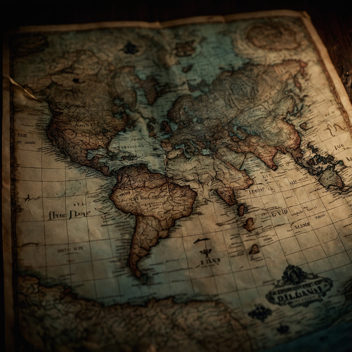 Lost in Time: A Vintage World Map Beckons Adventure